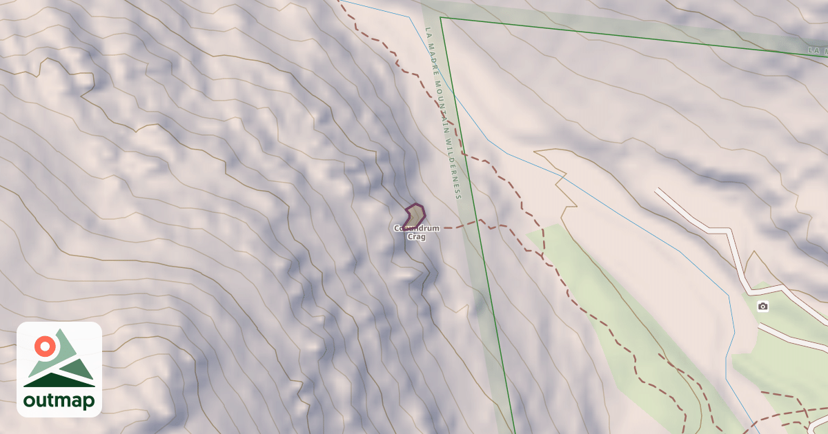 Map of Conundrum Crag