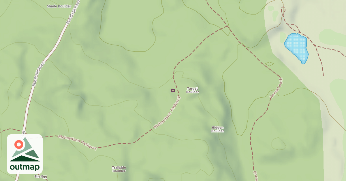 Map of Pedestal Boulder