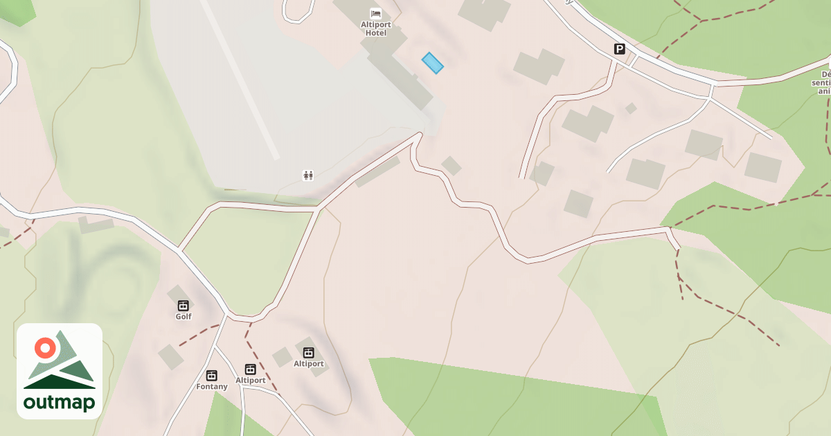 Map of Luge Park Altiport