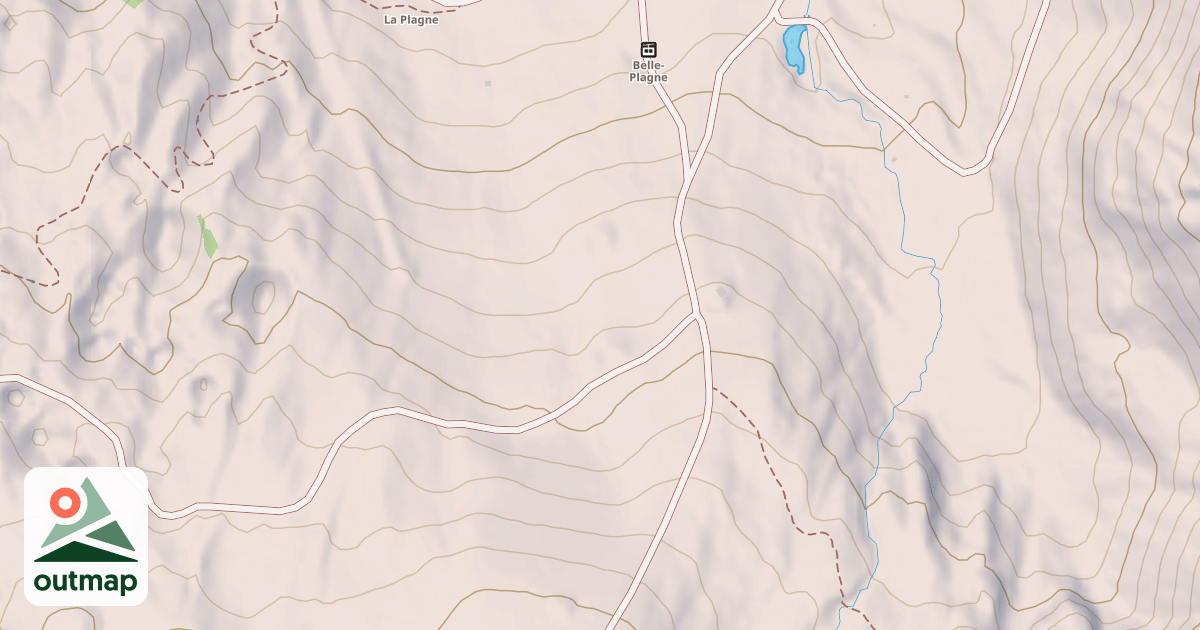 Map of Snowpark Belle Plagne