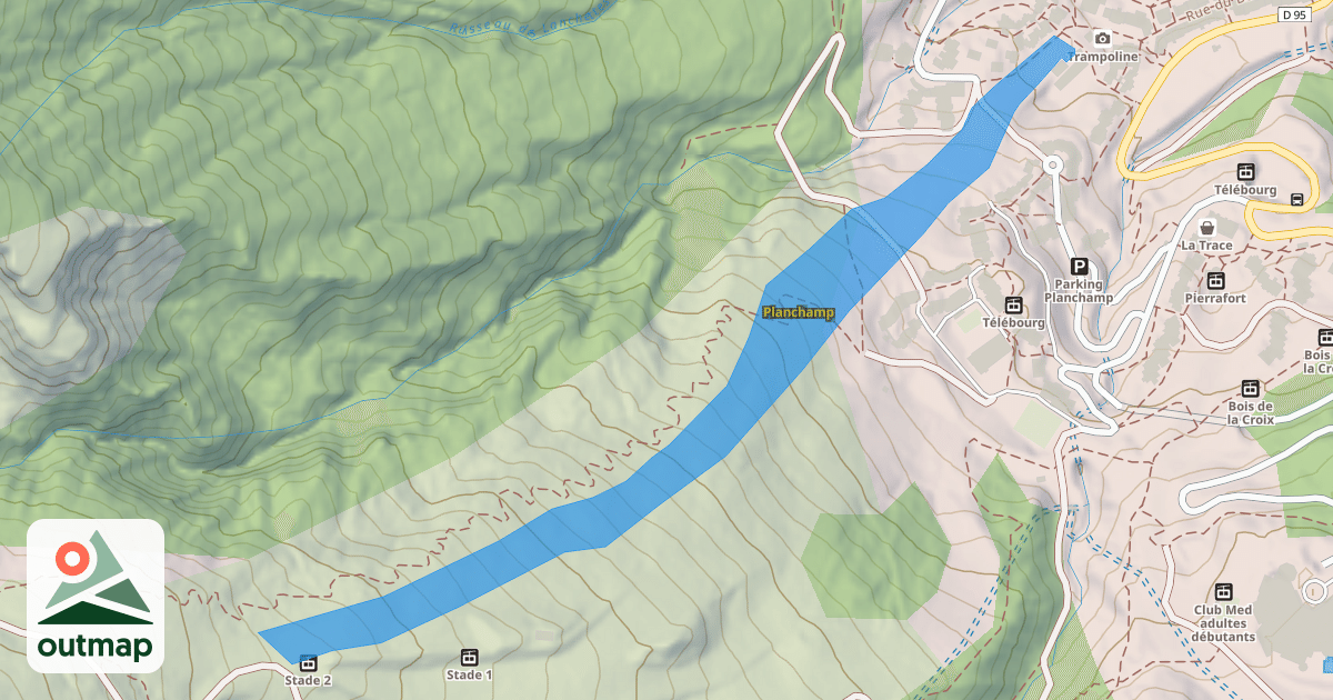 Map of Planchamp