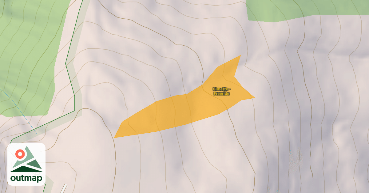 Map of Gimette - Freeride