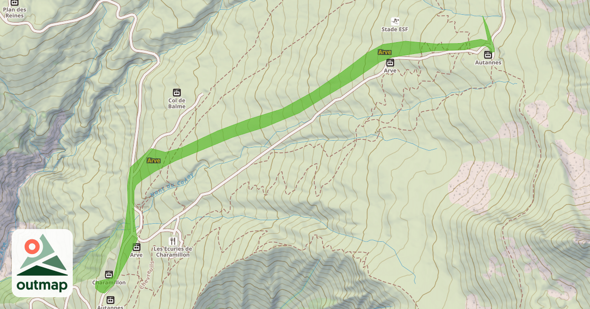Map of Arve