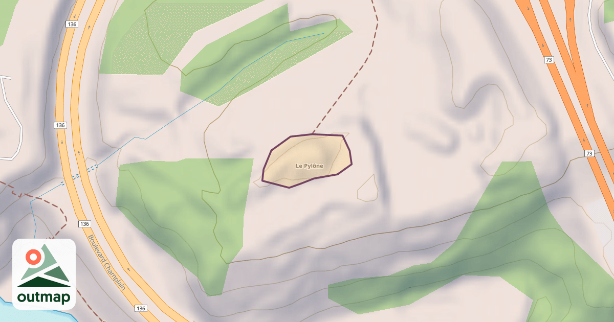 Map of Le Pylône