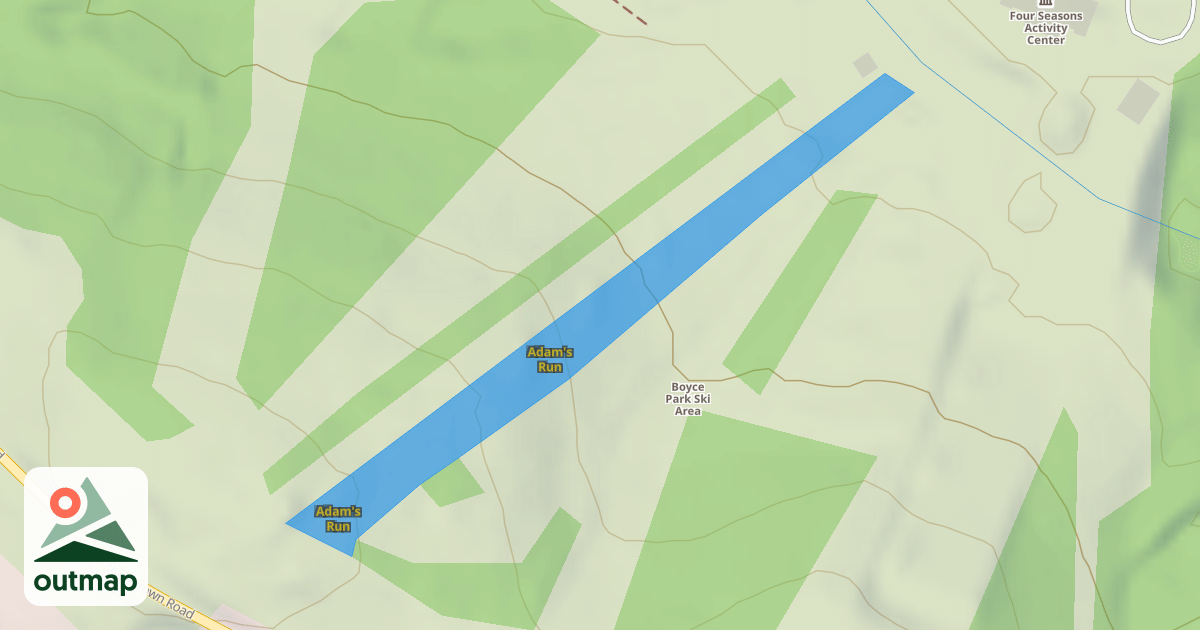 Map of Adam's Run