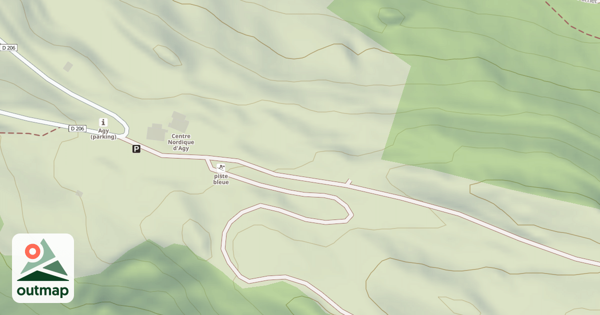 Map of Espace luge