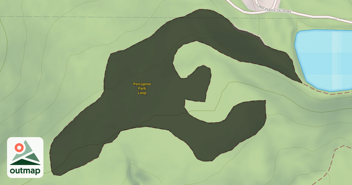 Map of Porcupine Park Loop