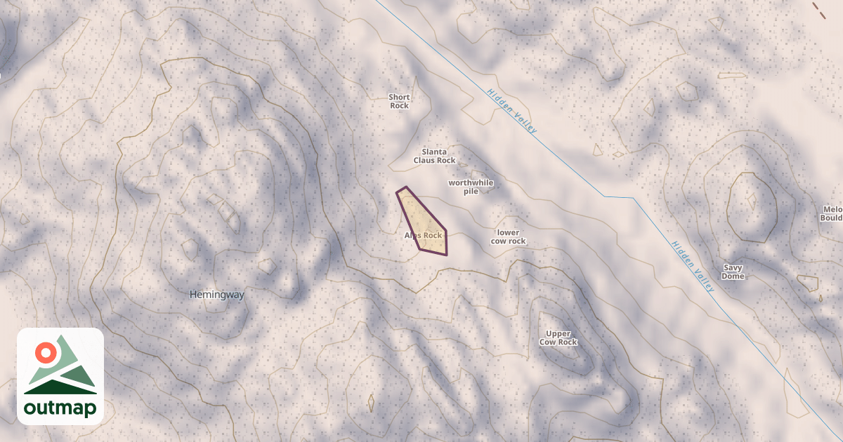 Map of Alps Rock