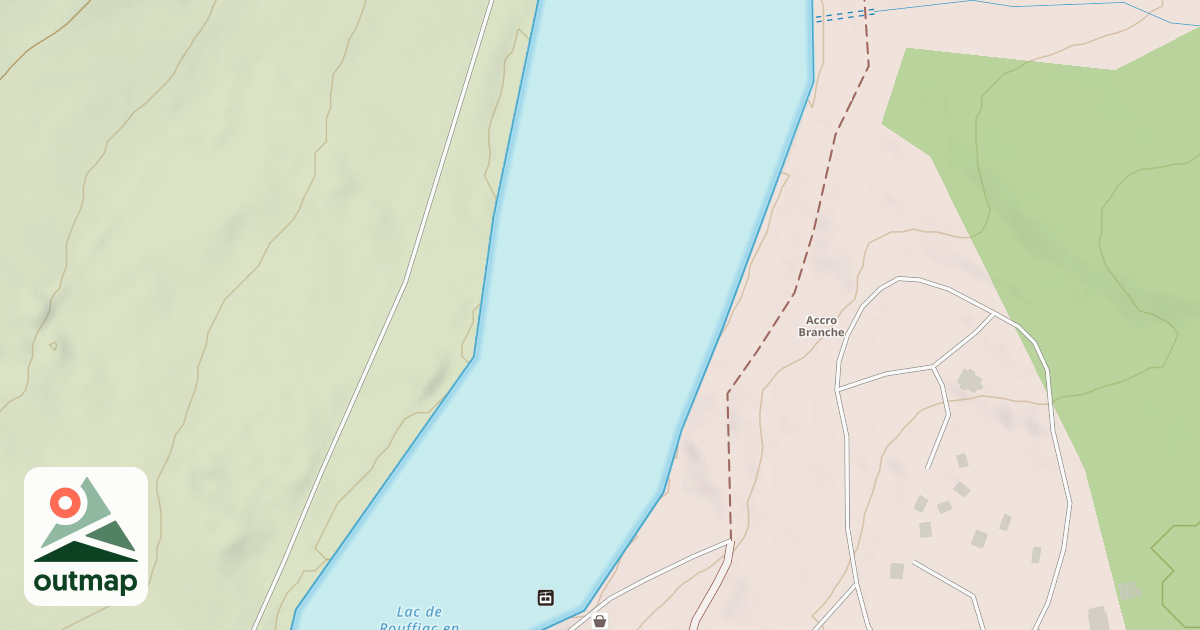 Map of Rouffiac Cablepark