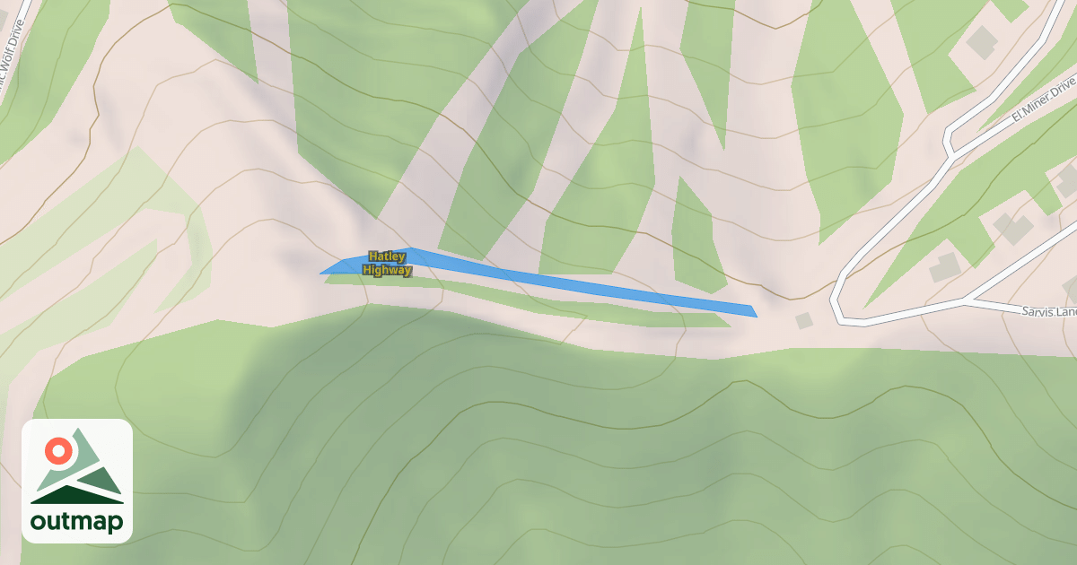 Map of Hatley Highway
