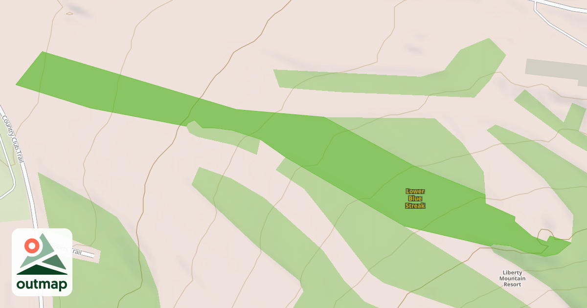 Map of Lower Blue Streak