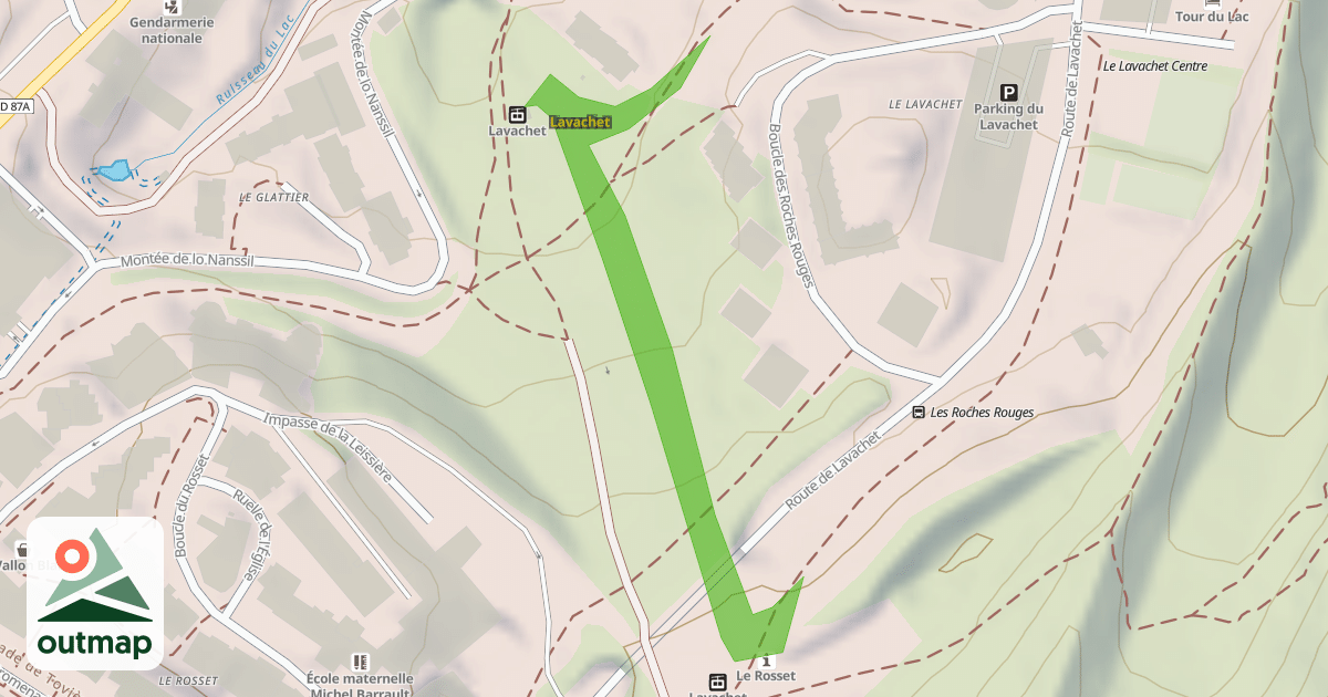 Map of Lavachet