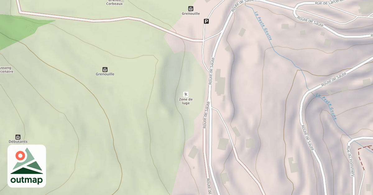 Map of Zone de luge