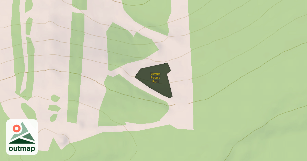 Map of Lower Pete's Run