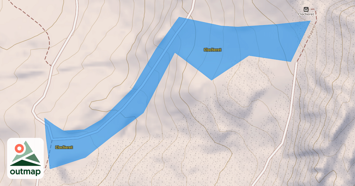 Map of Clocheret