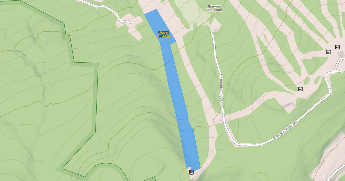 Map preview of Upper Bushkill