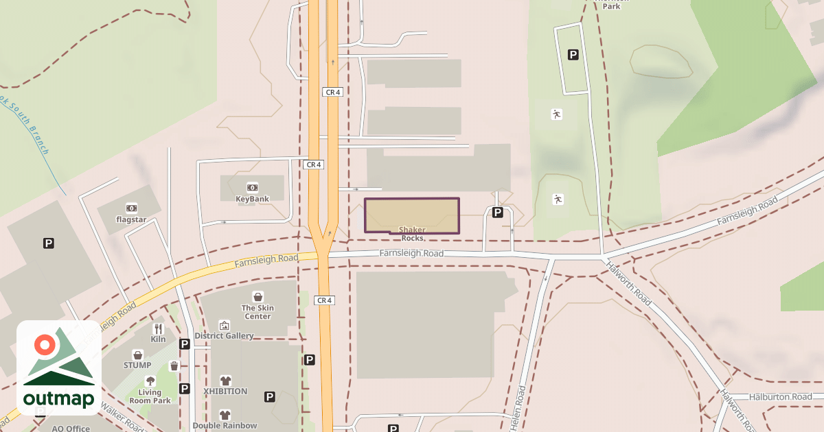 Map of Shaker Rocks