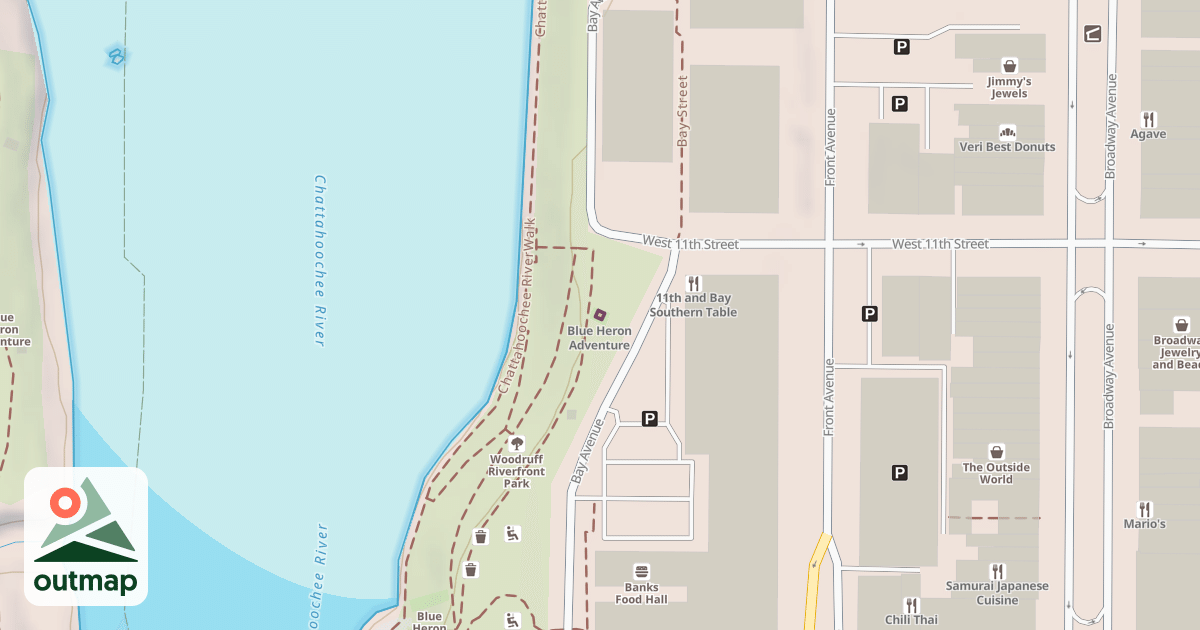 Map of Climbing Gym in Russell