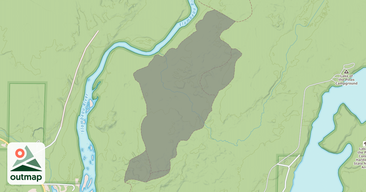 Map of Rim Creek Loop