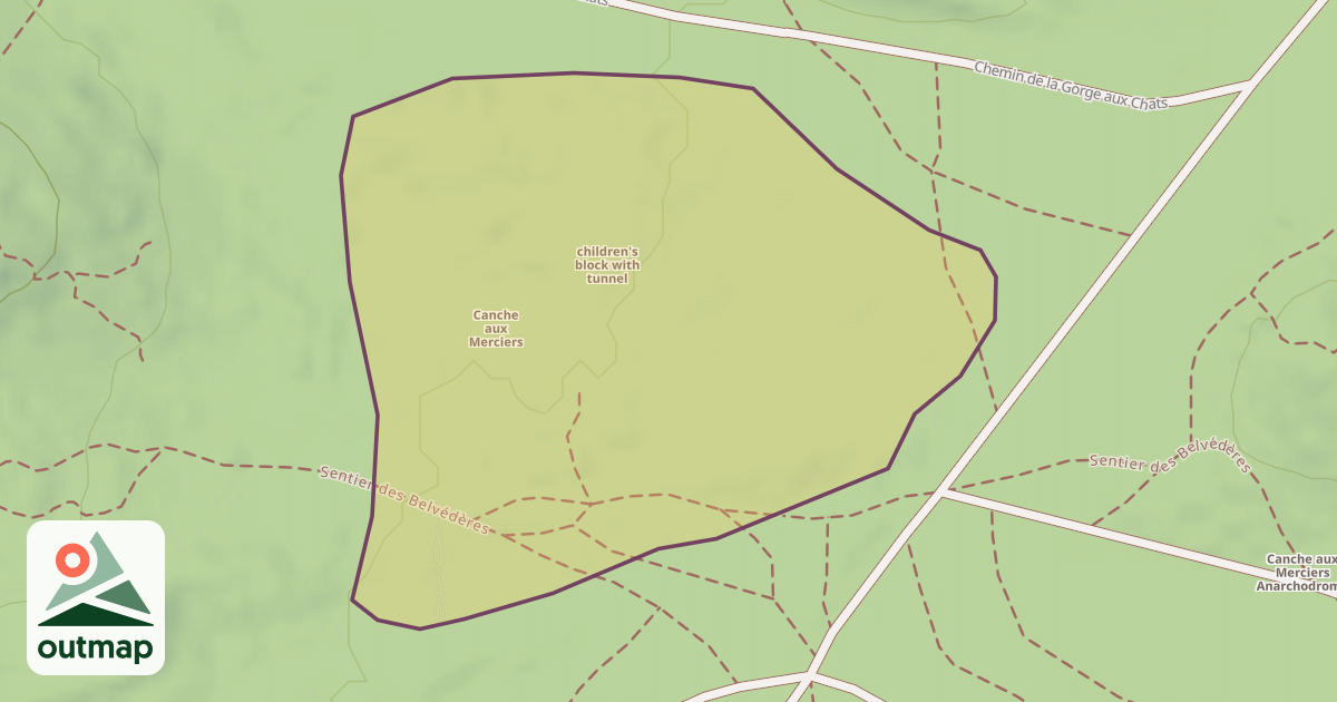 Map of Canche aux Merciers