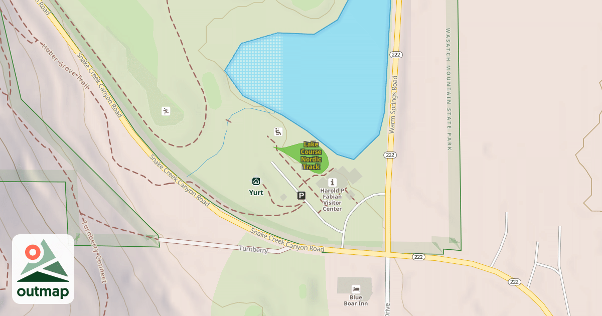 Map of Lake Course Nordic Track