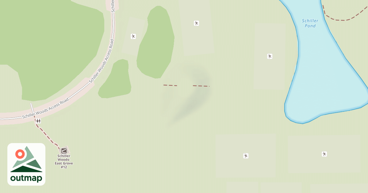 Map of Schiller Woods-East Sledding Hill