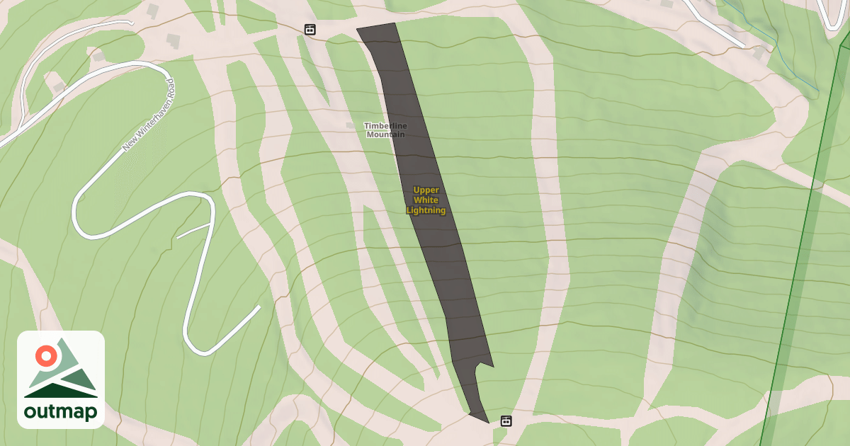 Map of Upper White Lightning