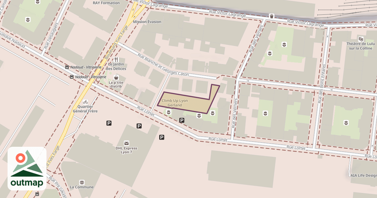 Map of Climb Up Lyon Gerland