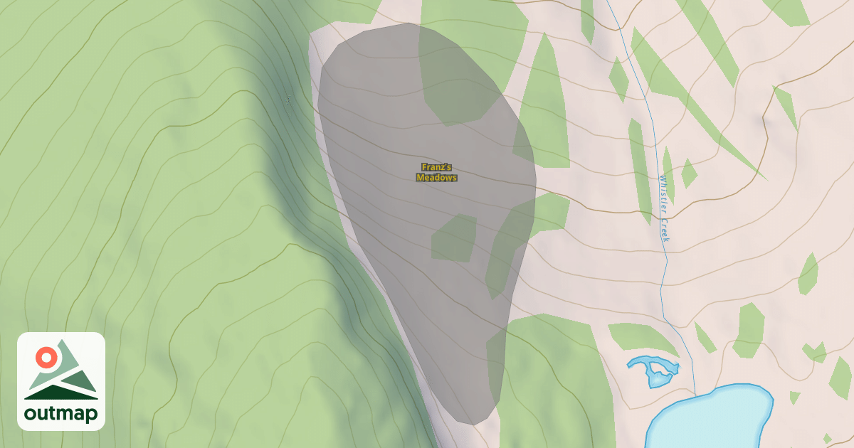 Map of Franz's Meadows