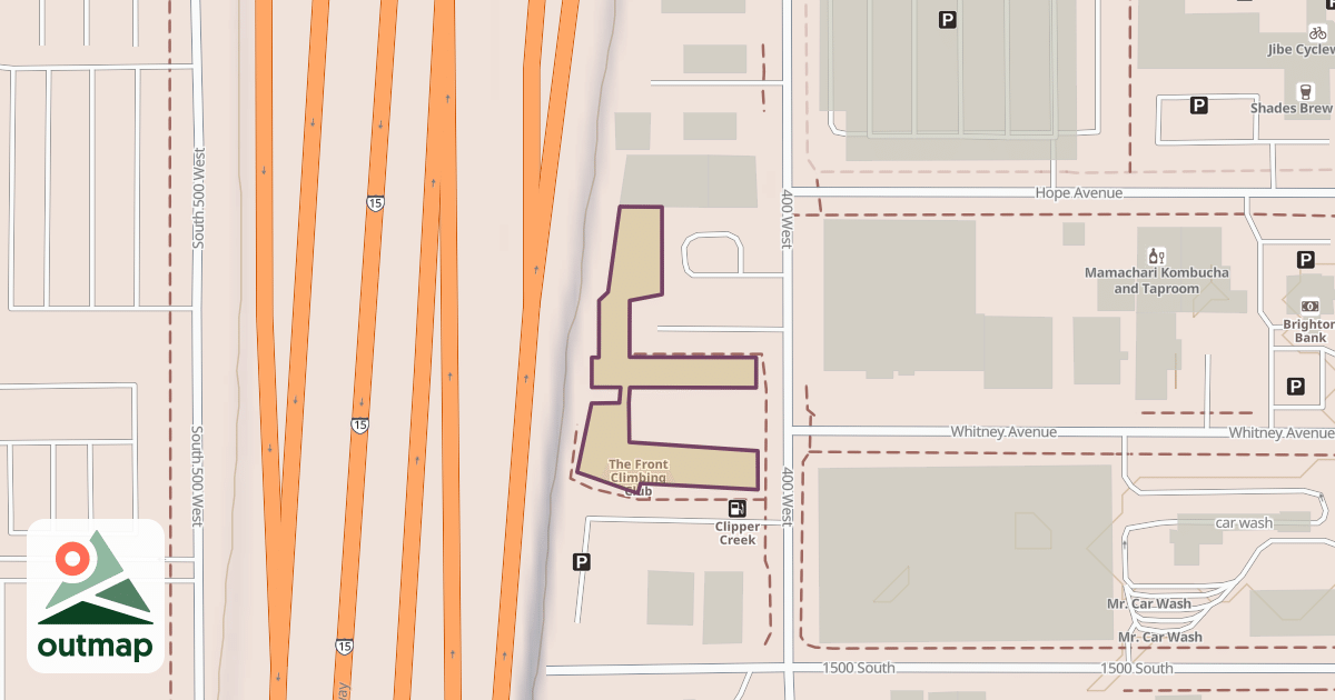 Map of The Front Climbing Club