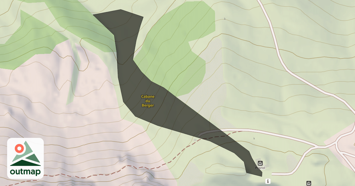 Map of Cabane du Berger