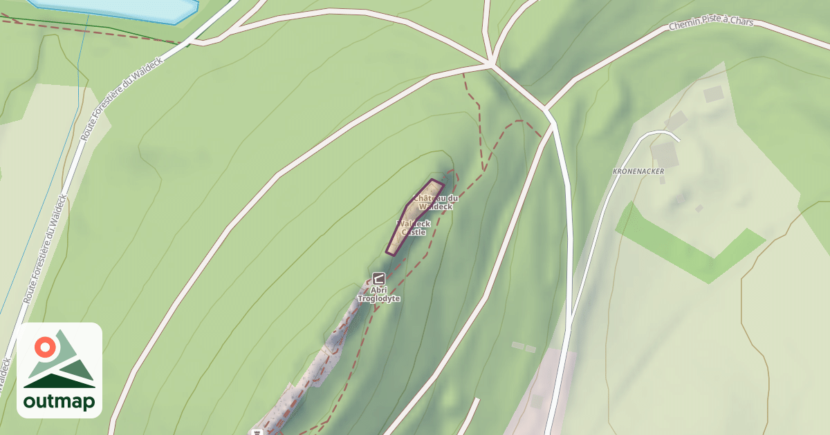 Map of Waldeck Castle