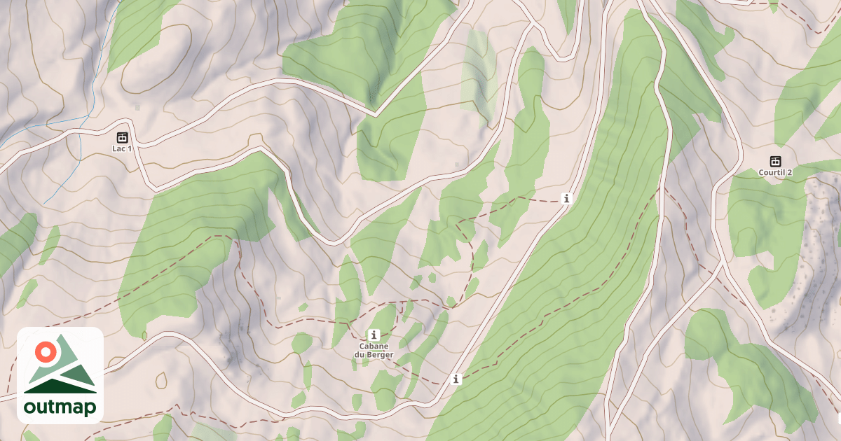 Map of Snowpark Pra-Loup