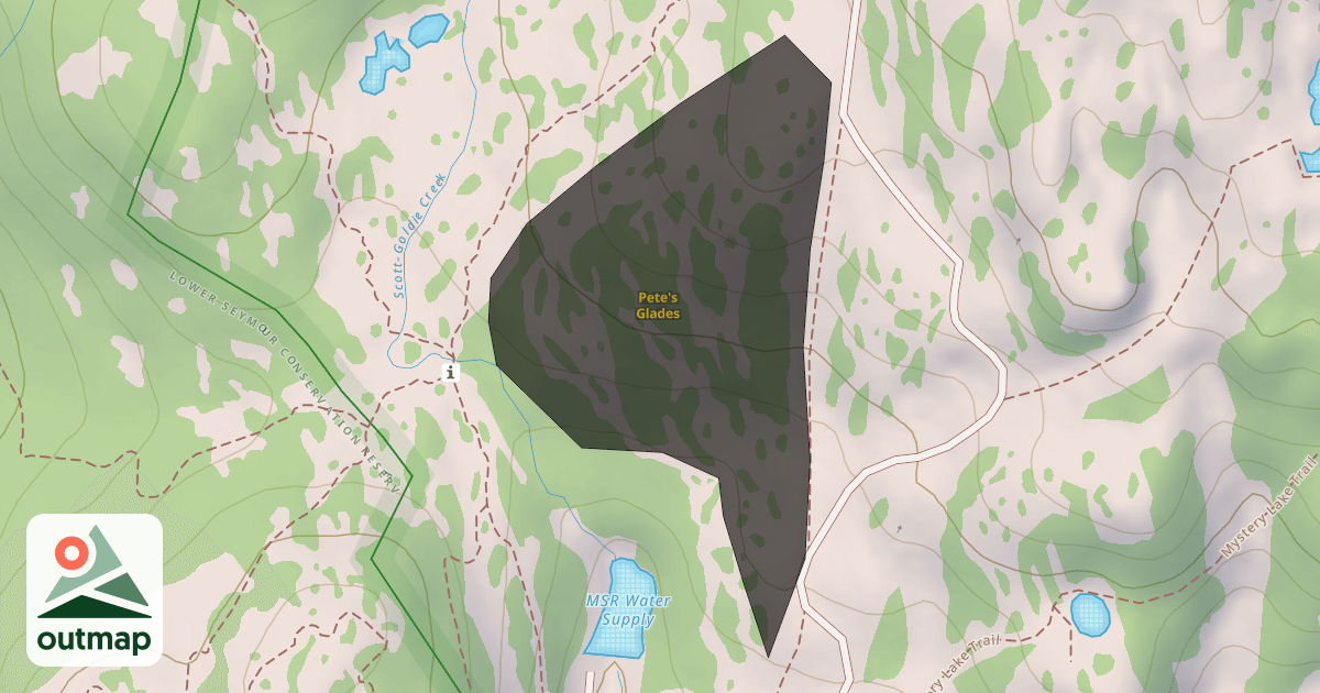 Map of Pete's Glades