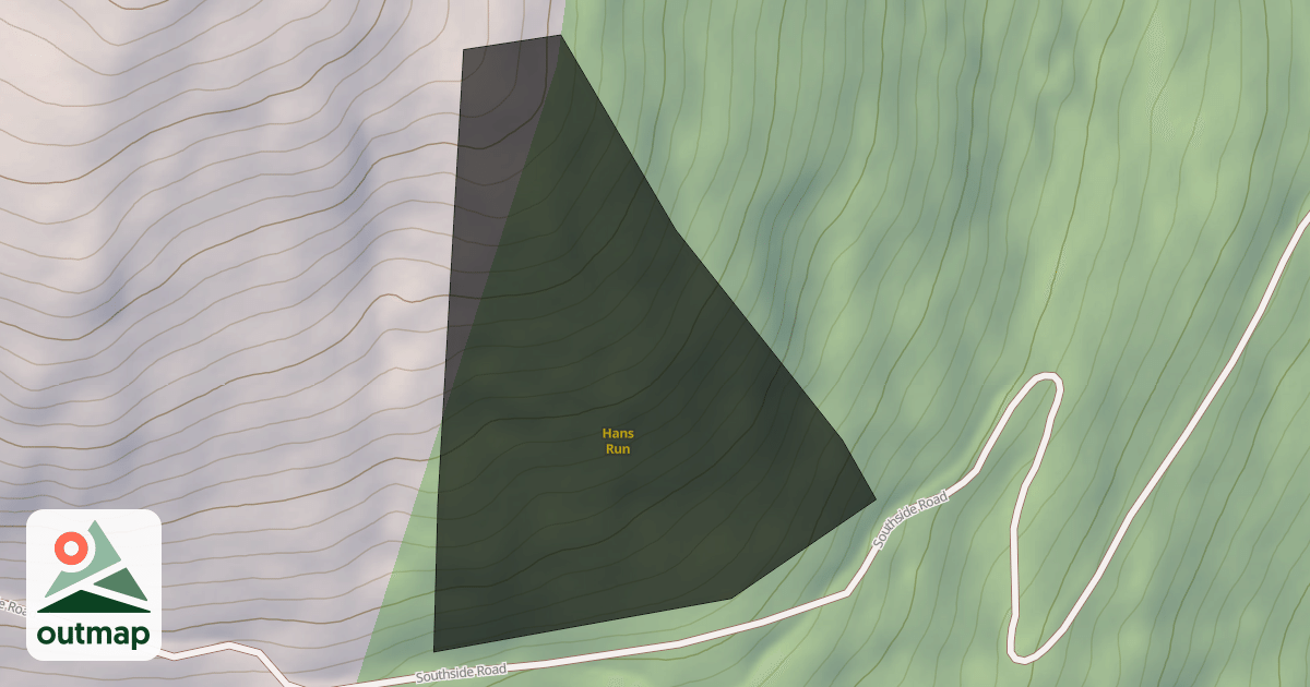 Map of Hans Run