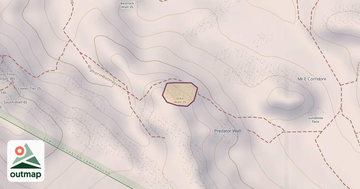Map of Dike Wall 2S