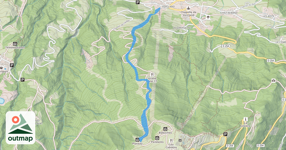 Map of Grand Crêt