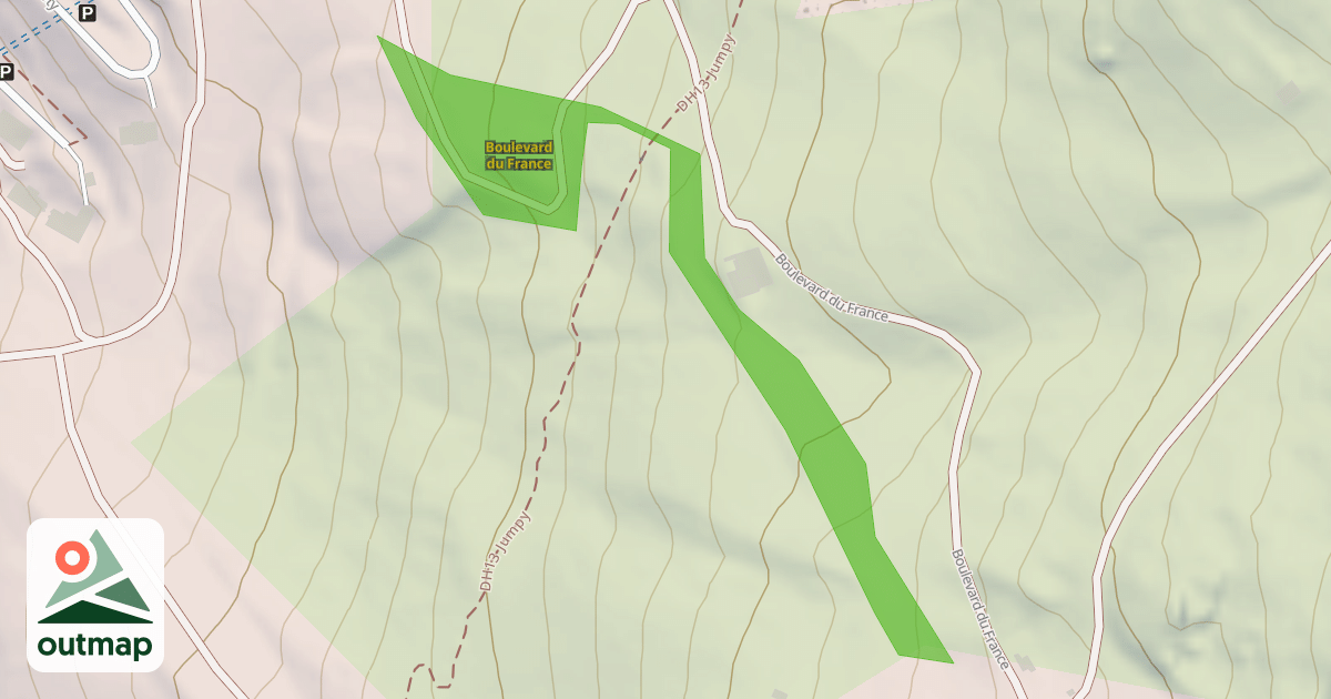 Map of Boulevard du France