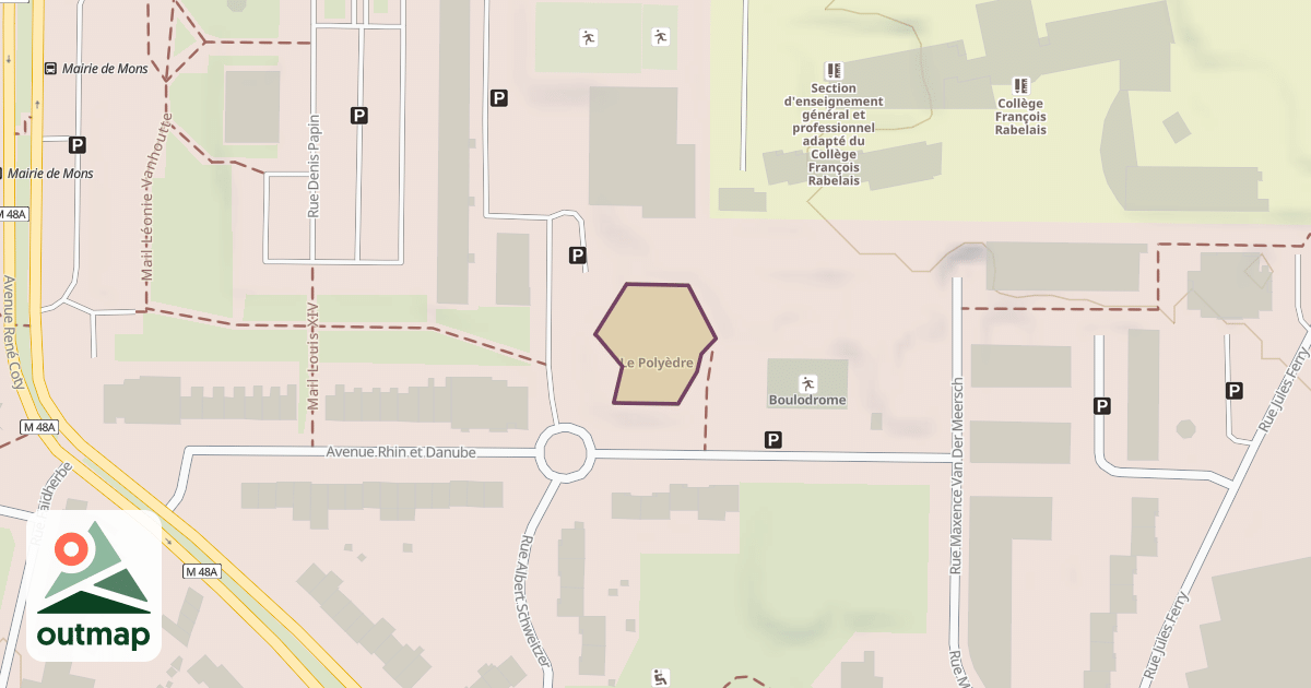 Map of Le Polyèdre