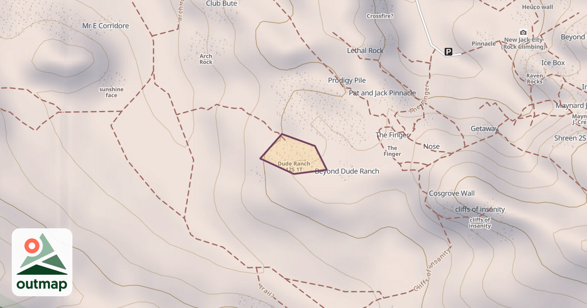 Map of Dude Ranch 12S 1T
