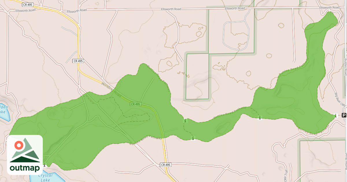 Map of Buttles Road Pathway