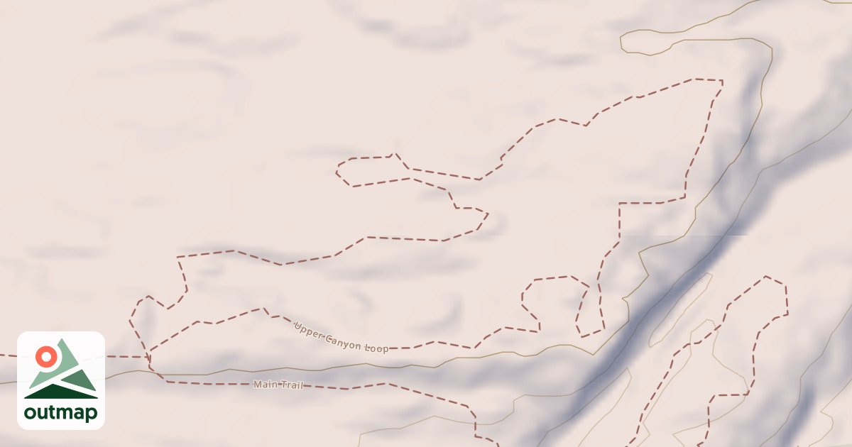 Map of Upper Canyon Loop