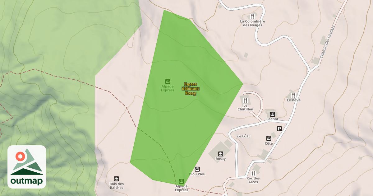 Map of Espace débutant Rosay