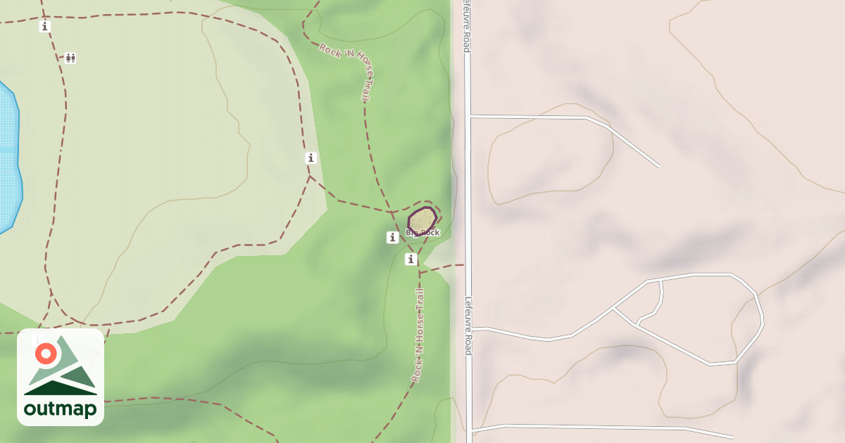 Map of Big Rock