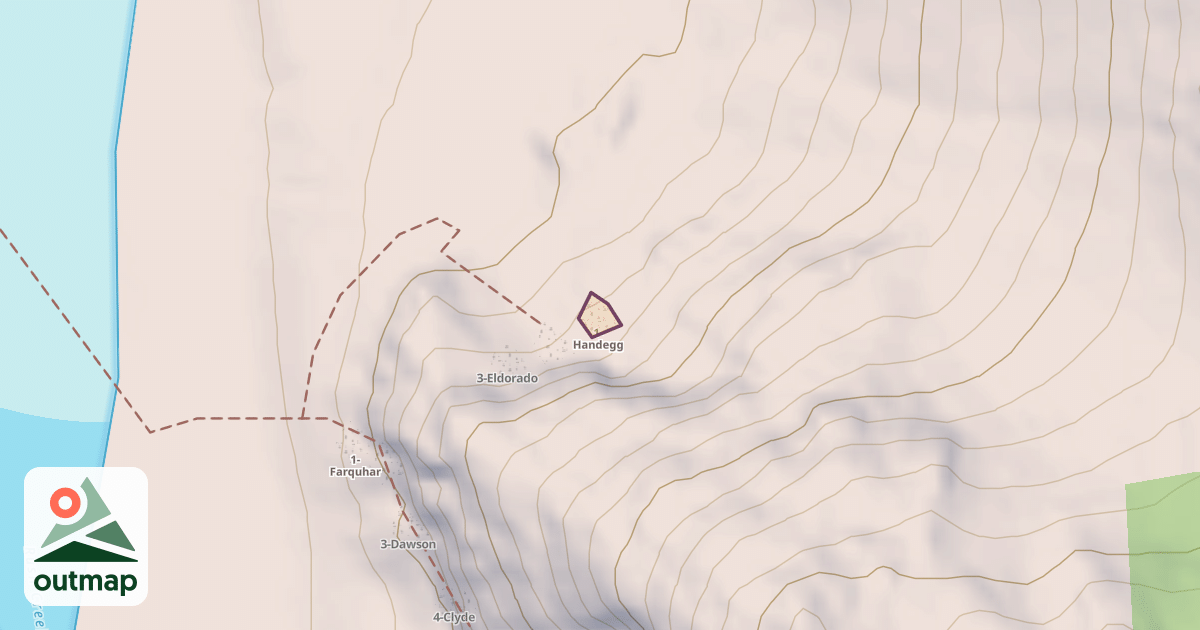 Map of 1-Handegg