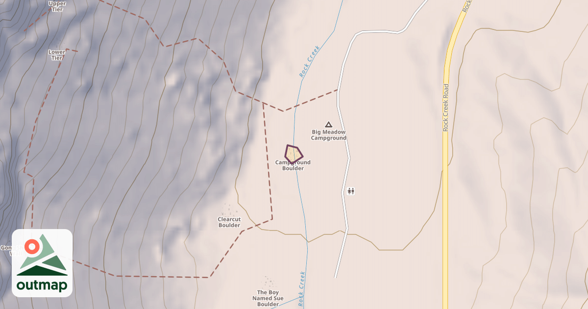 Map of Campground Boulder