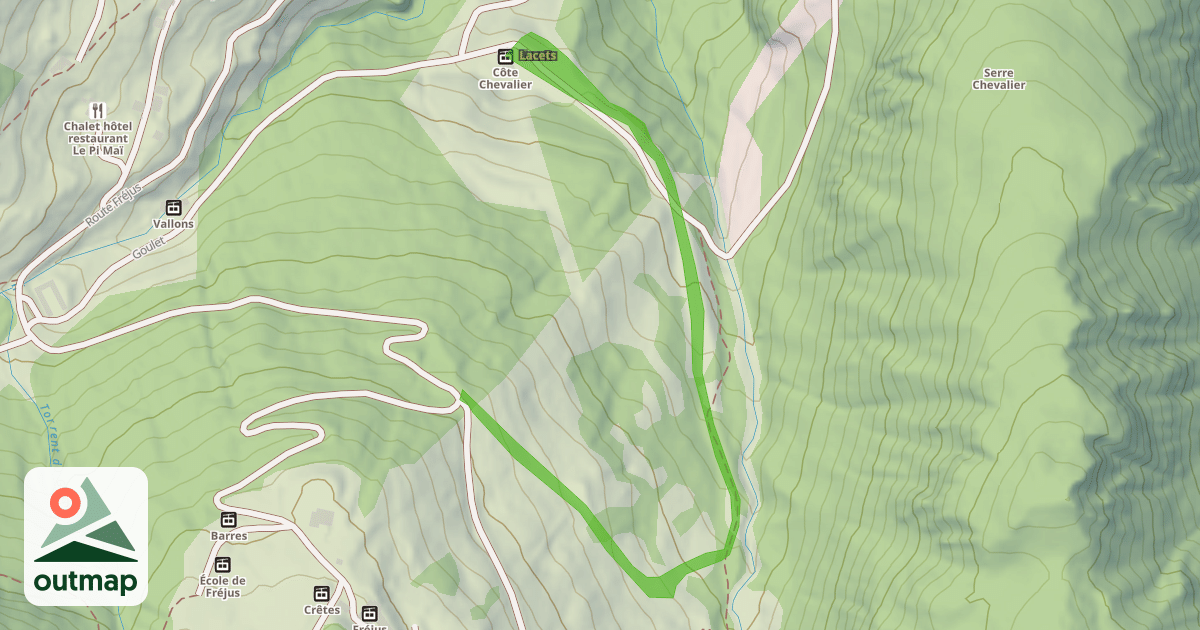 Map of Lacets