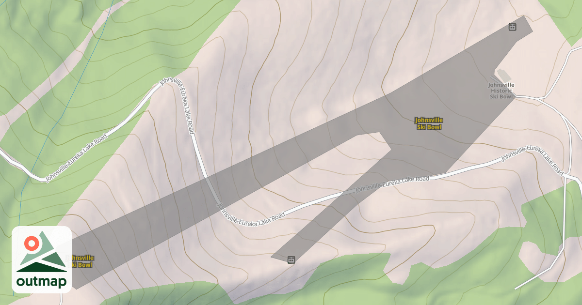 Map of Johnsville Ski Bowl