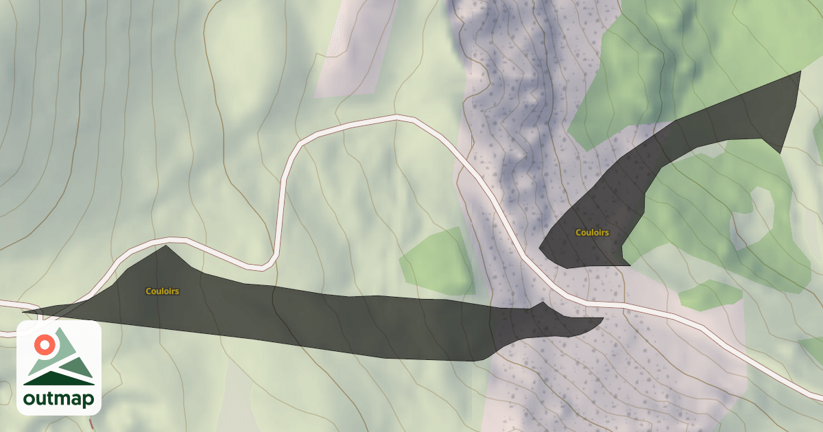 Map of Couloirs