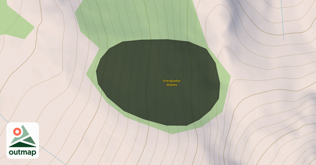 Map of Everglades Glades